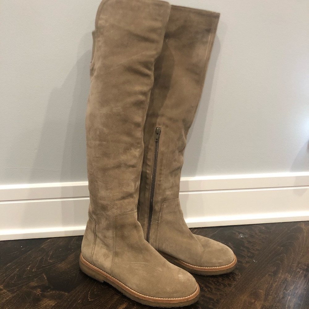Vince Leather/Suede Tall Boots